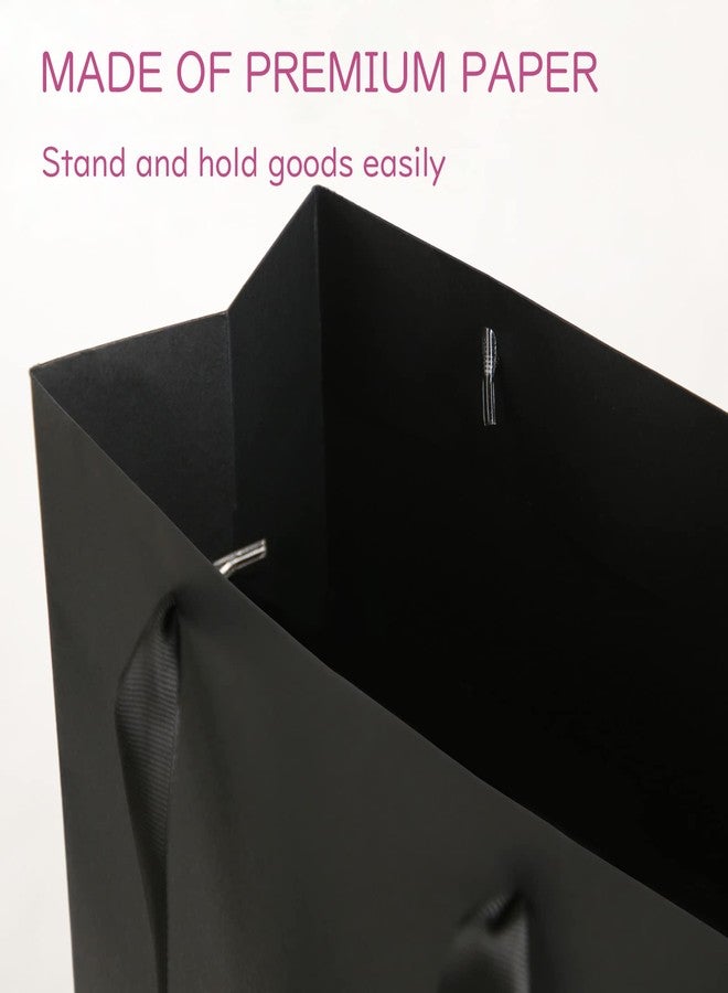 JINMING 12 Extra Large Gift Bags 16x6x12 Inches, Matte Black Gift Bags, Premium Gift Bags with Handles for Mother's Day, Father's Day and All Occasions - Image 3